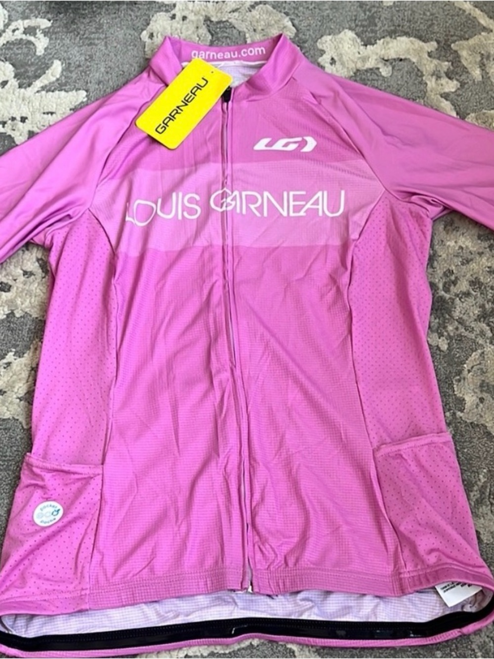 Louis Garneau hot Pink Cycling Jersey top NWT sz M